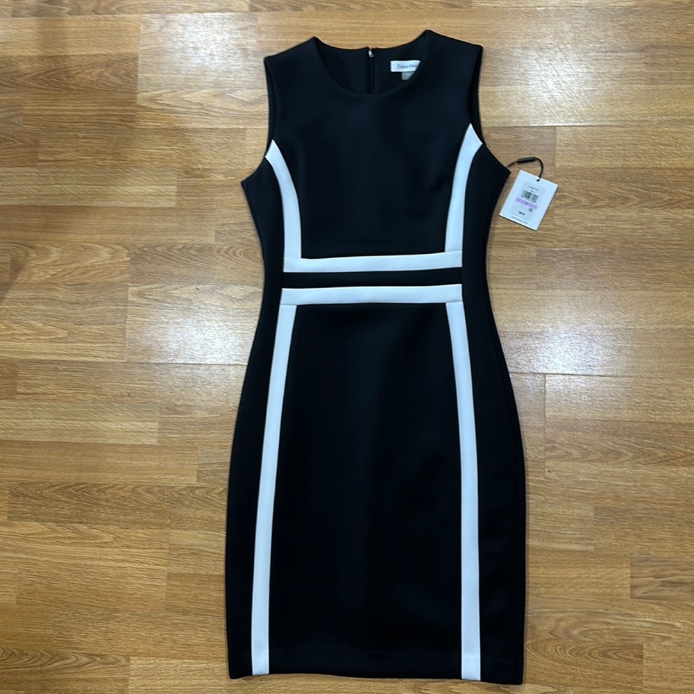 NWT Black and white Calvin Klein dress